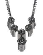 Marchesa Crystal Fringe Choker Necklace