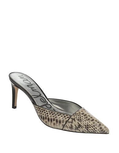 Sam Edelman Odelia Snakeskin Printed Leather Pumps
