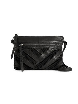 Day And Mood Ebony Leather Crossbody Bag