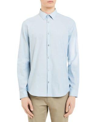 Calvin Klein Regular-fit Basketweave Roll-sleeve Shirt