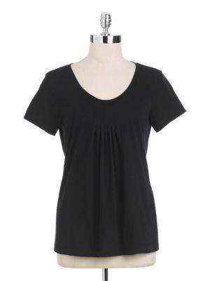 Lord & Taylor Short Sleeved Scoopneck Tee