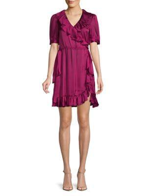 Jill Jill Stuart Ruffled Short Sleeve Dress