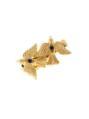 Lord Taylor Crystal Two-dove Tie Bar Clip