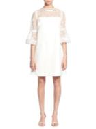 Catherine Catherine Malandrino Amelia Bell-sleeve Dress