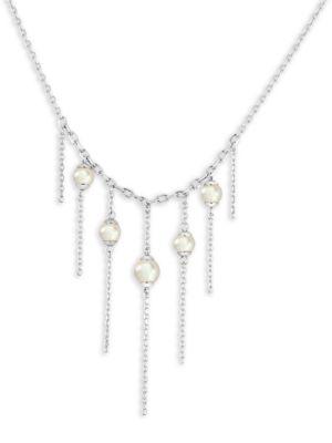 Majorica Willow Five-pearl Chain Necklace