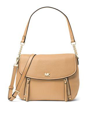 Michael Michael Kors Mmk Evie Leather Medium Shoulder Flap Bag