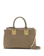 Vince Camuto Leather Zipped Satchel