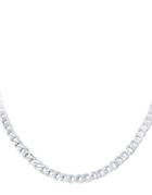 Lord & Taylor Circle Link Sterling Silver Chain Necklace