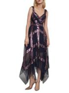 Bcbgmaxazria Sequined High-low Cocktail Dress