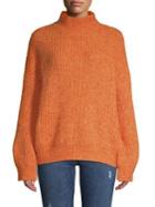 Frnch Mock-neck Knit Sweater