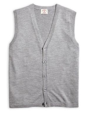 Brooks Brothers Red Fleece Classic Merino Wool Vest