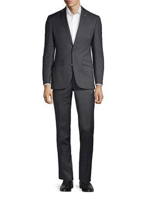 Ted Baker No Ordinary Joe Jake Modern-fit Windowpane Suit