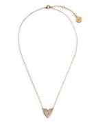 Vince Camuto Goldtone And Crystal Pave Heart Pendant