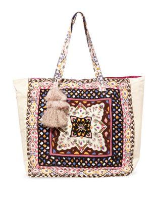 Steve Madden Colleen Aztec-print Canvas Tote