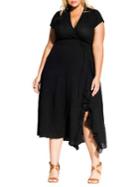 City Chic Plus Be Free Fit-&-flare Dress