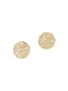 Sole Society Goldtone And Crystal Button Stud Earrings