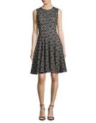 Calvin Klein Geometric Fit-and-flare Dress