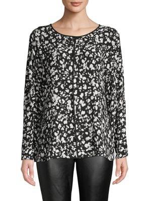 Vince Camuto Printed Stretch Top
