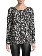 Vince Camuto Printed Stretch Top