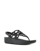 Fitflop Bumble Tm Crystal Back-strap Leather Slides