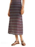 Mango Printed Pull-on Midi Skirt