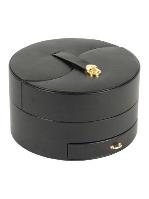 Wolf Designs Ying Yang Faux Leather Jewelry Box