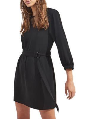 Miss Selfridge D-ring Button Skater Dress