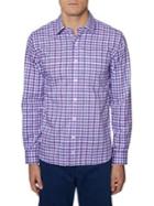 Regular-fit Hickey Freeman Stretch Gingham Shirt