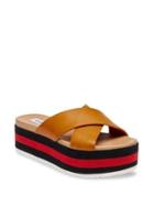 Steve Madden Asher Leather Flatform Sandals