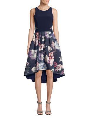 Xscape Floral Hi-lo Dress