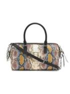 Calvin Klein Tonya Snake-print Satchel