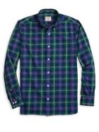 Brooks Brothers Red Fleece Flannel Plaid Shirt