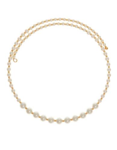 Anne Klein 4mm-8mm Faux Pearl Coil Choker Necklace