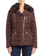 1 Madison Faux Fur-collared Puffer Jacket