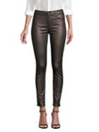 7 For All Mankind Metallic Skinny Jeans
