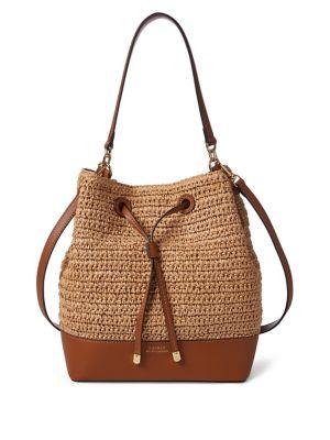 Lauren Ralph Lauren Debby Crochet Drawstring Bag