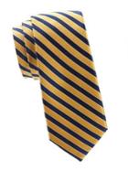 Black Brown Stripe Silk Slim Tie