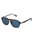 Dunhill 52mm Matte Combo Square Sunglasses