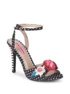 Betsey Johnson Jamie Polka Dot Ankle-strap Sandals