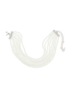 Kenneth Jay Lane Faux Pearl Multi-row Necklace
