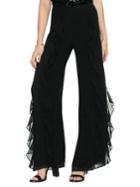 Vince Camuto Gilded Rose Ruffle Wide-leg Pants