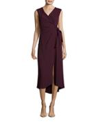 Tracy Reese Textured Mock Wrap Dress