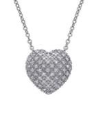 Sonatina Sterling Silver & 1 Tcw Diamond Heart Necklace