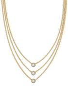 Cole Haan Three-row Goldplated Necklace