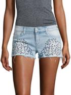 Hudson Jeans Embroidered Cut-off Shorts