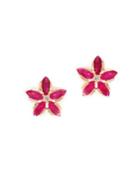 Effy Amore Diamond, Natural Ruby And 14k Rose Gold Stud Earrings
