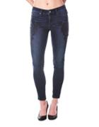 Nicole Miller New York Beaded Skinny Jeans