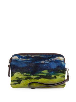 Vida Cloud Leather Statement Clutch