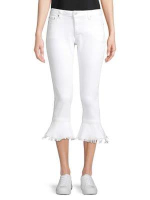 Michael Michael Kors Petite Flounce Izzy Cropped Jeans