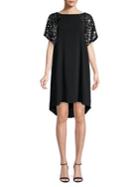 Jones New York Sequin-sleeve Shift Dress